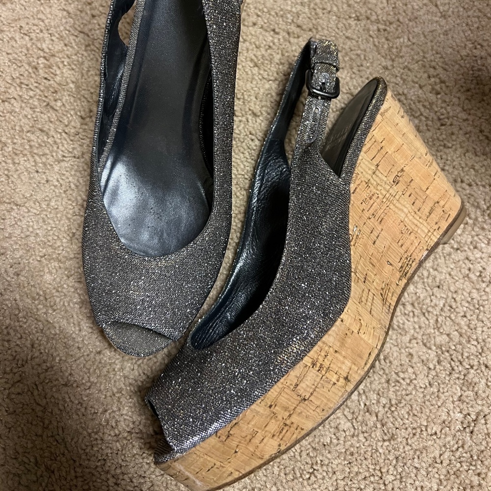 Stuart Weitzman Espadrille Wedge Sandals size 9M